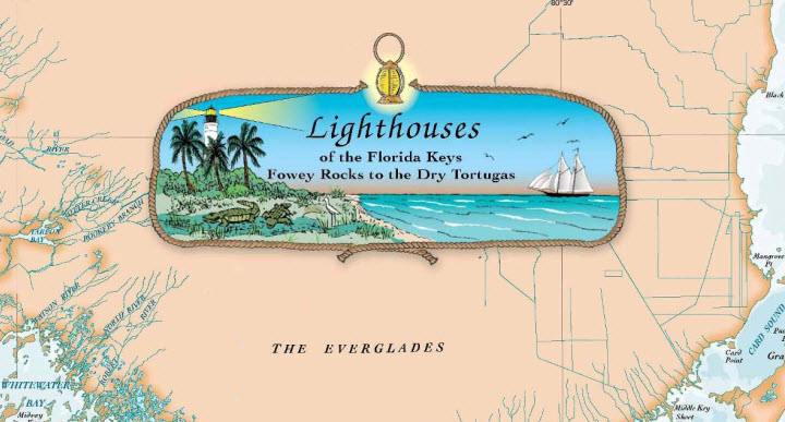 Laminated Florida Keys Lighthouses Chart - Nautical Art Print Map | eBay